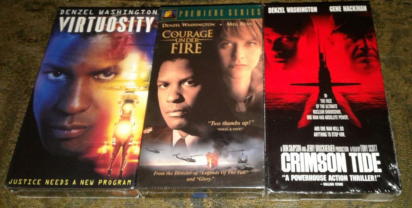 3 New Shrinkwrapped VHS Wesley Snipes Passenger 57 Money Train Crimson Tide
