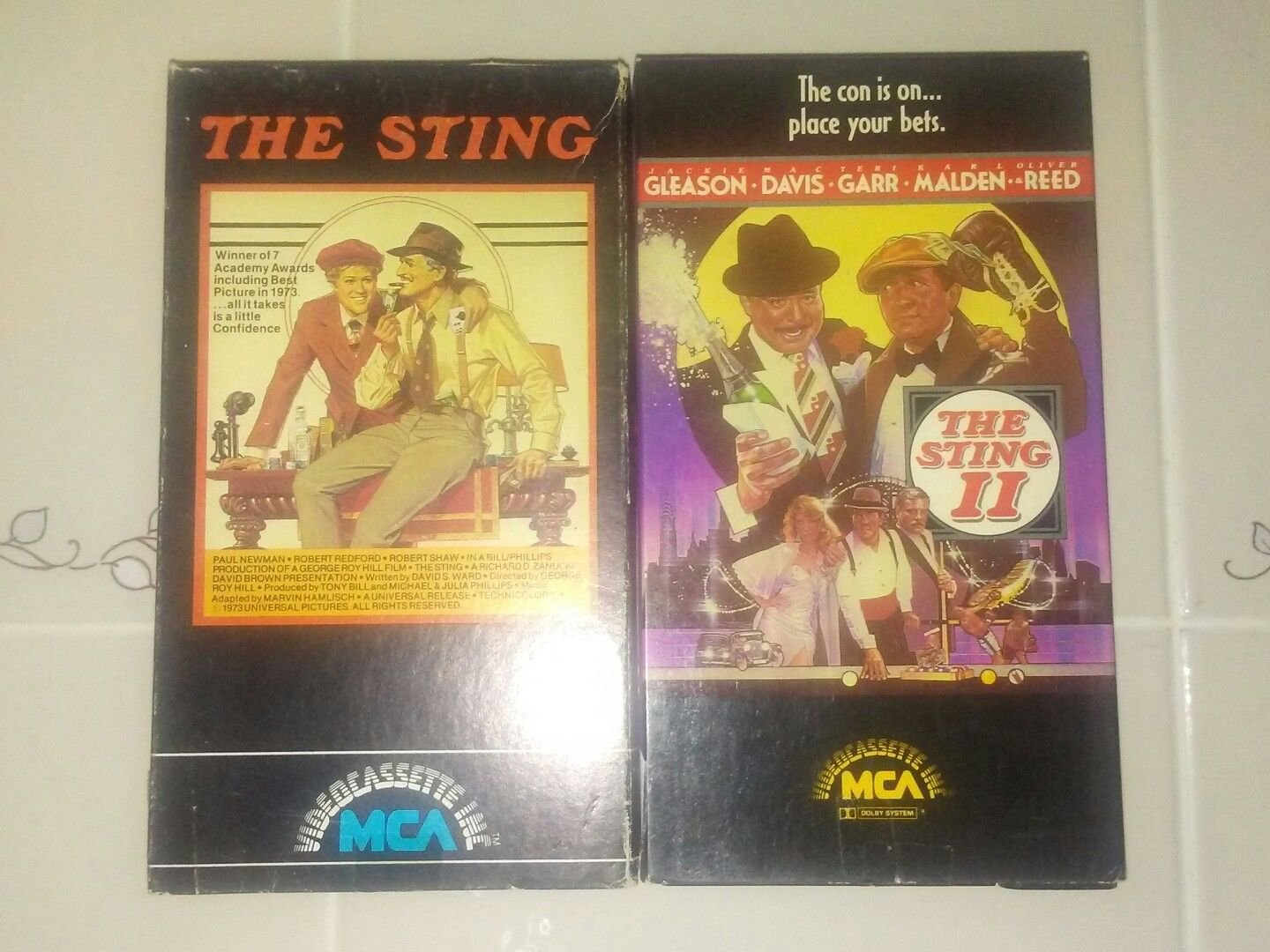 The Sting part 1 and 2 on VHS!!! Excellent condition!!!