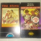 The Sting part 1 and 2 on VHS!!! Excellent condition!!!