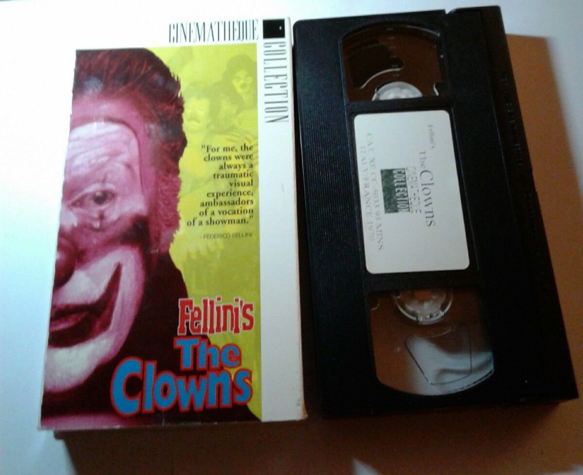 VHS FELLINI'S THE CLOWNS Cinematheque Collection