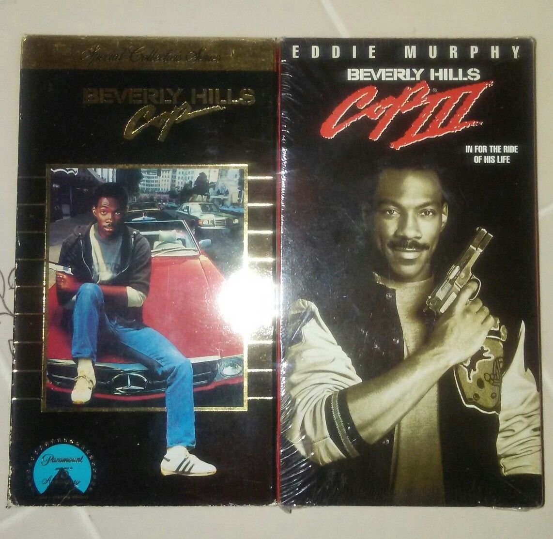 VHS! "BEVERLY HILLS COP" 1 AND 3!! 3 IS FACTORY SEALED! Part one plays great!