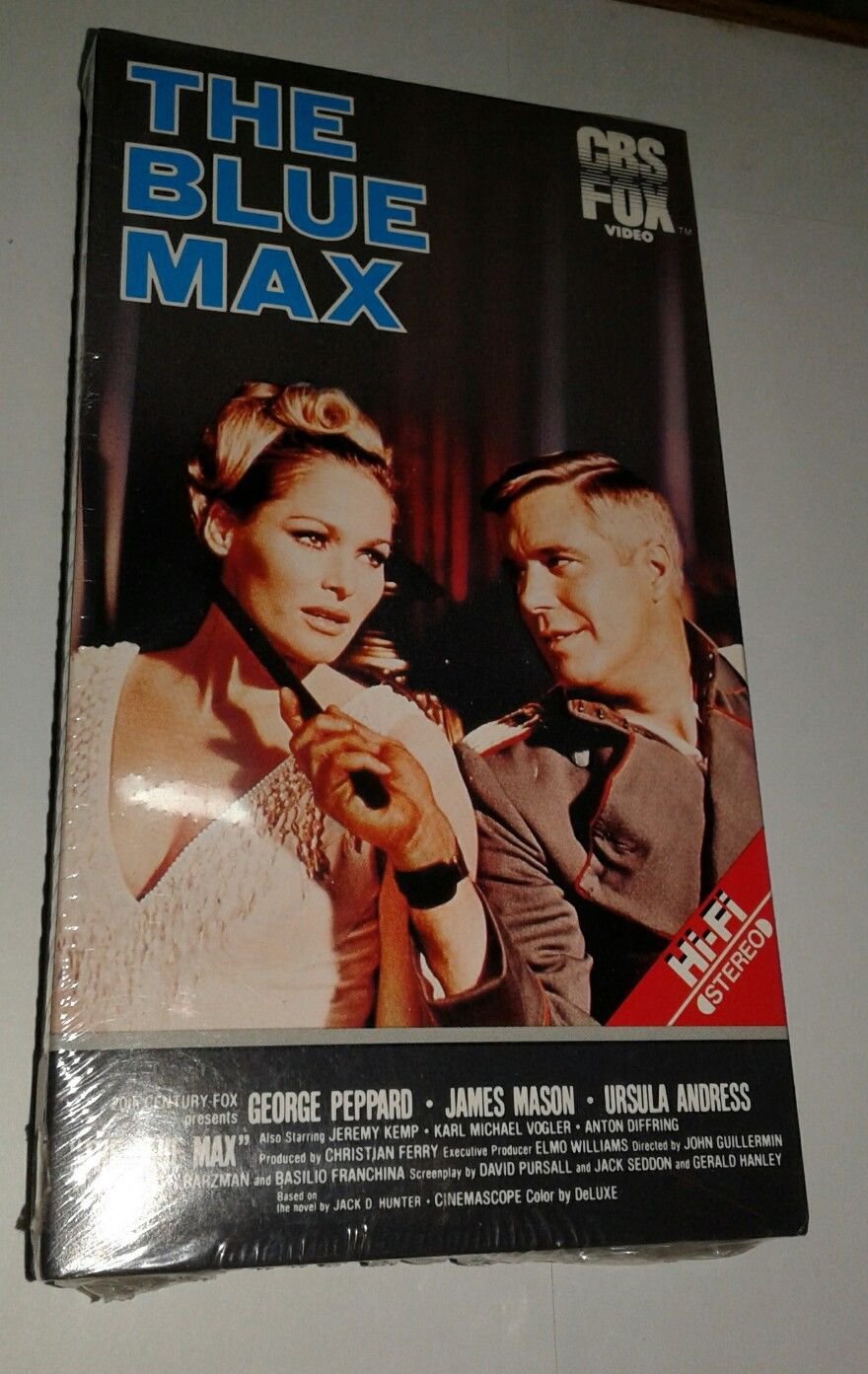 The Blue Max VHS, 1991George Peppard Brand New! Sealed