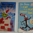 Dr. Seuss The Cat In The Hat Comes Back & Grinch Who Stole Christmas VHS Tapes