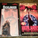 Two VHS movies Highlander sealed Highlander the Final Dimension.