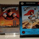 All Four VHS SUPERMAN 1 2 3 & 4 Original Warner Brothers Beautiful Shape!