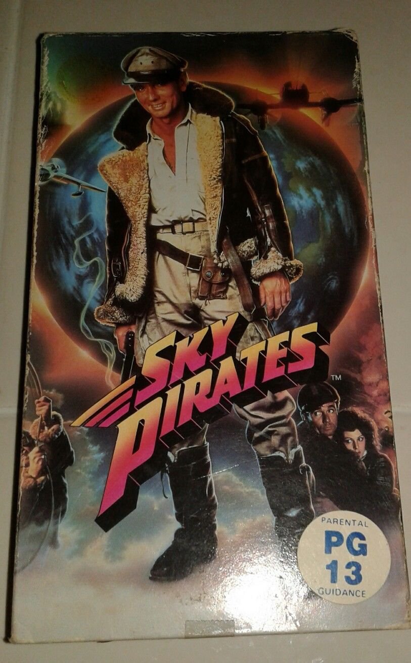 RARE!! Sky Pirates VHS John Hargreaves Meredith Philip Plays Great