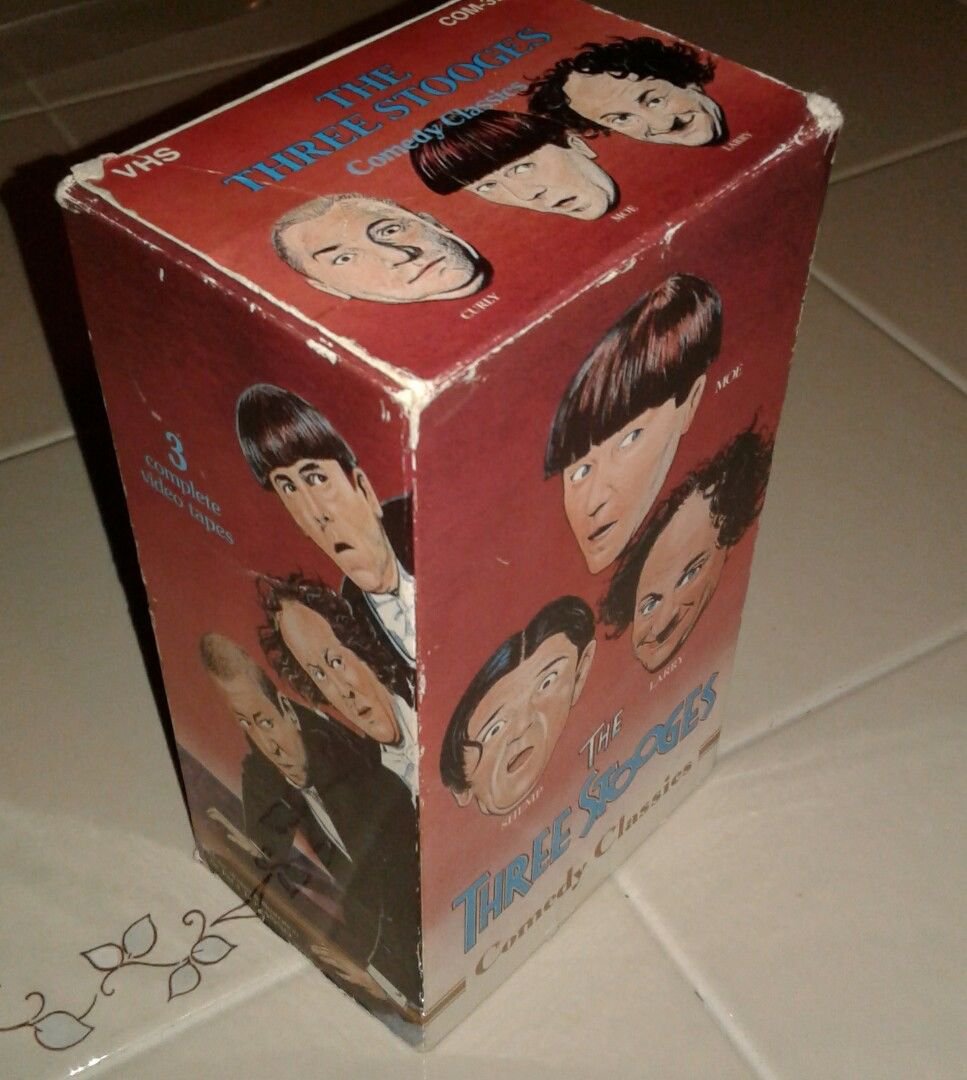 THREE STOOGES VHS Comedy Classics 3 Tape Box Set