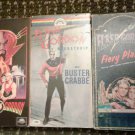 LOT OF 3 FLASH GORDON VHS FIERY PLANET VOL 1 BUSTER CRABBE