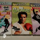 LOT of 3 ELVIS PRESLEY VHS MOVIES Las Vegas GALAHAD JAILHOUSE ROCK