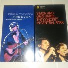 RARE MUSIC VHS!!! Neil Young Simon and Garfunkle!!!! Excellent condition!