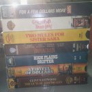 Lot of Seven CLINT EASTWOOD WESTERNS VHS! All in GREAT CONDITION!