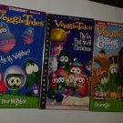 3 like brand new VHS Tapes Veggie Tales Are You My Neighbor Esther Toy Christmas