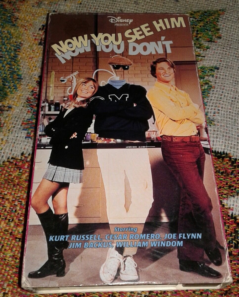 Now You See Him Now You Don't Walt Disney VHS Great Condition