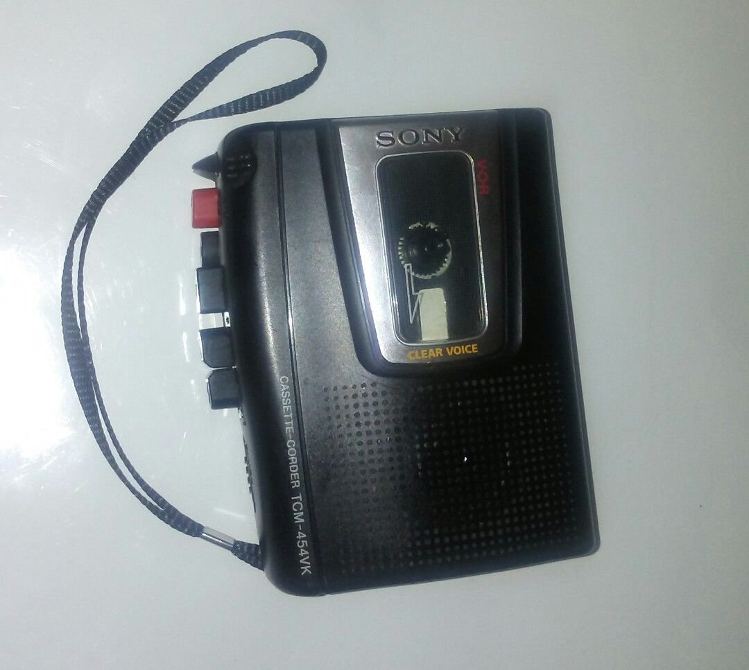 Vintage Sony Cassette Recorder TCM-454VK Clear Voice V-O-R