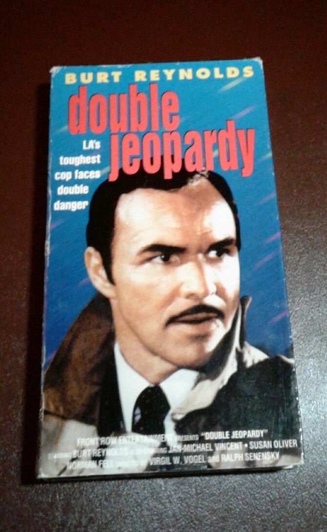 SUPER RARE!! DOUBLE JEOPARDY VHS Burt Reynolds Norman Fell NOT ON DVD!!