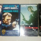 4 Original VHS Movies: DIRTY HARRY!! Like New!! Old school Clint Eastwood