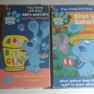 2 Blues Clues  VHS PLAY ALONG ABCs and 123s Blue's Safari Educational