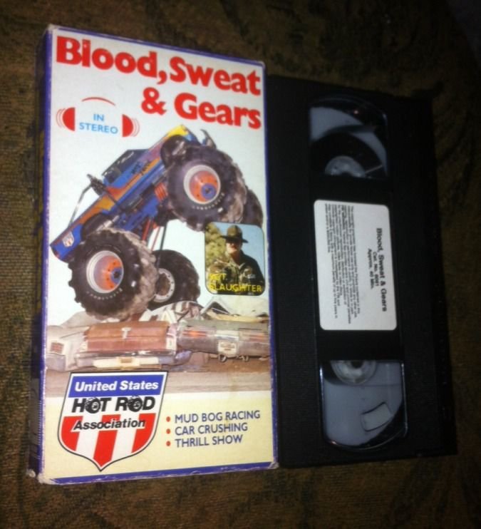 Blood, Sweat & Gears USHRA Vhs Tape Sgt Slaughter Pre Monster Jam