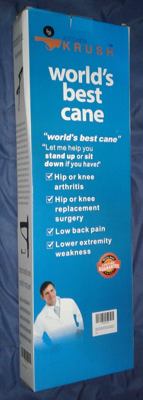 WORLD'S BEST CANE! Adustable Folding Cane/Walking Stick w Lift Assist!! New!!
