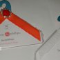 Set of 2 Pairs of Lindsay Phillips SwitchFlops Tina Orangy Red and Silver White