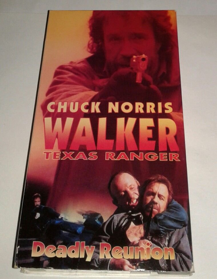 VHS Chuck Norris Walker Texas Ranger Deadly Reunion Plays great 100s VHS Warner