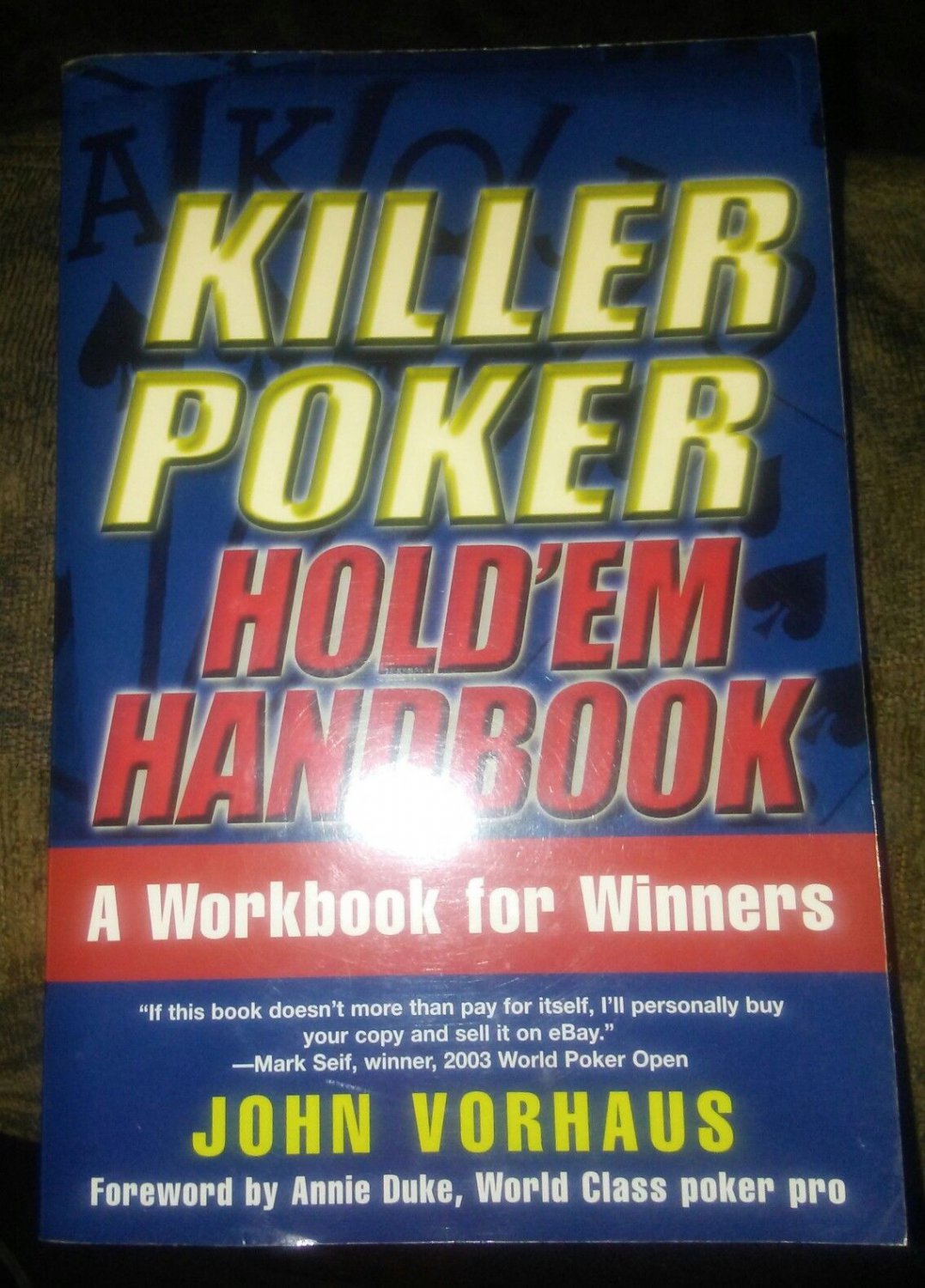 KILLER POKER HOLD 'EM HANDBOOK IN EXCELLENT CONDITION