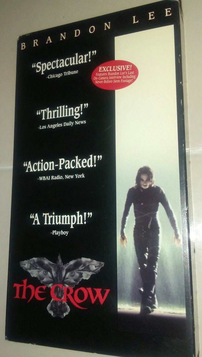 "THE CROW" ON VHS IN EXCELLENT CONDITION