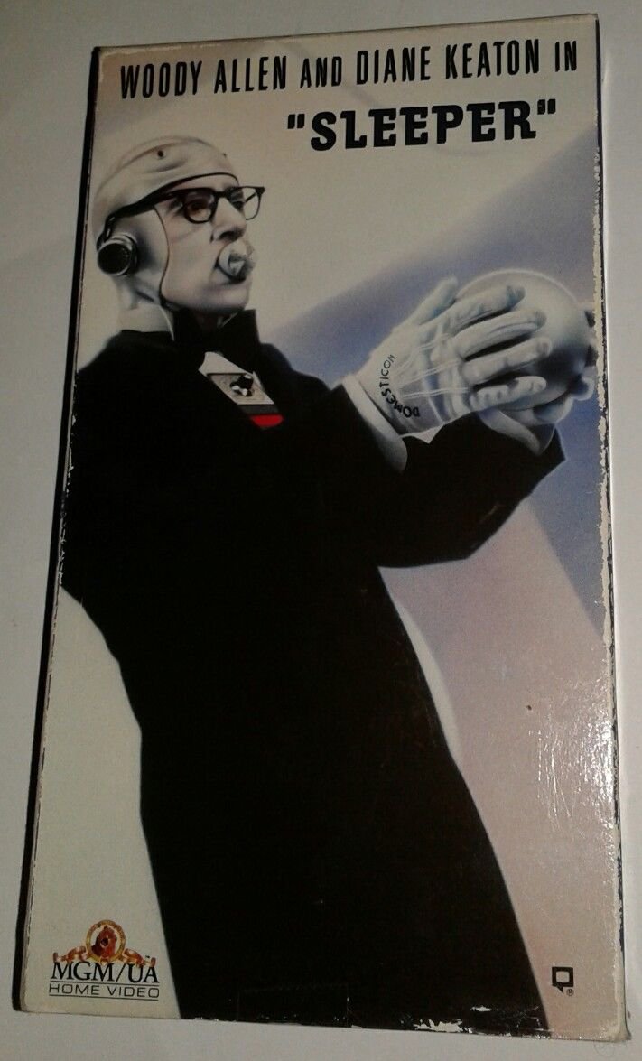 SLEEPER VHS TAPE WOODY ALLEN, DIANE KEATON MGM / UA