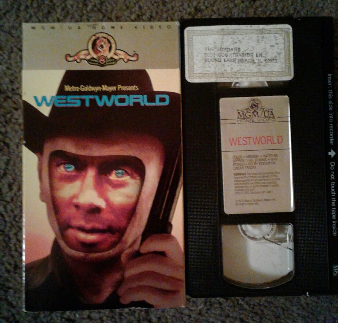 Original WESTWORLD Yul Brenner VHS Movie Sci Fi Thriller