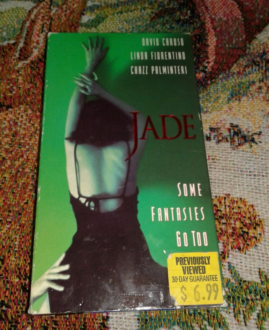 VHS Jade Rental Plays Great Blockbuster Rental David Caruso