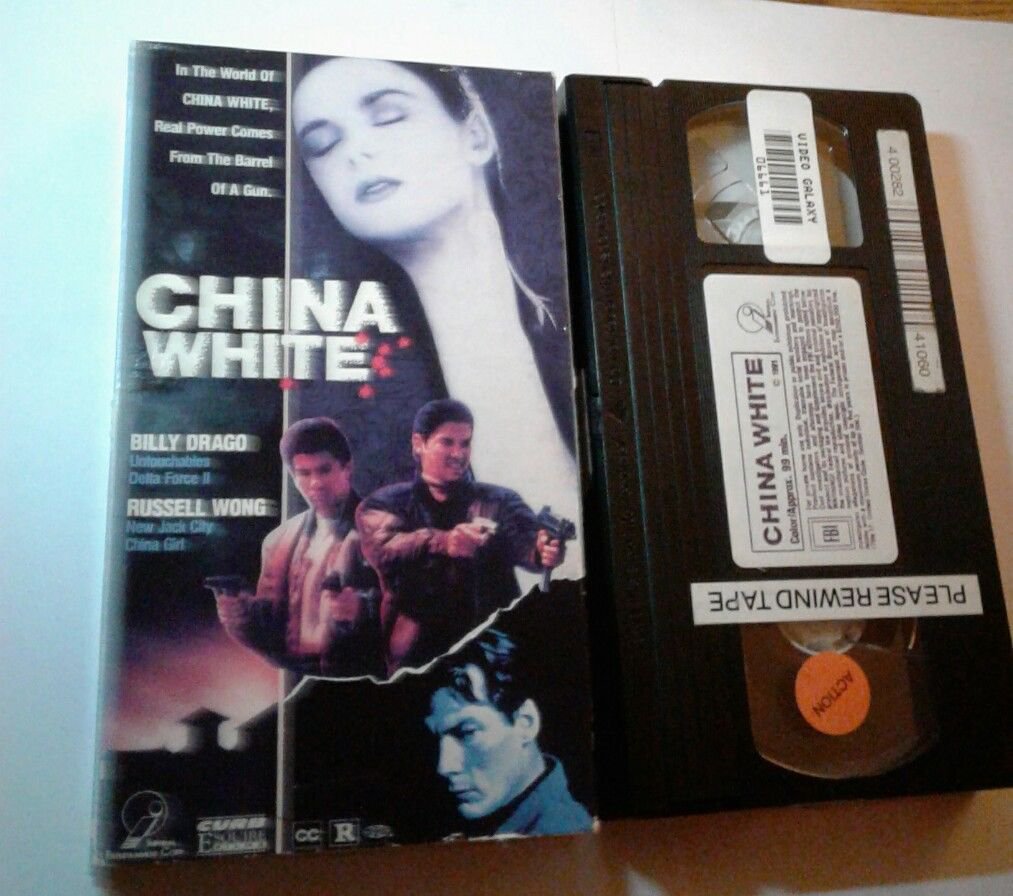VHS CHINA WHITE Billy Drago Russell Wong Martial Arts