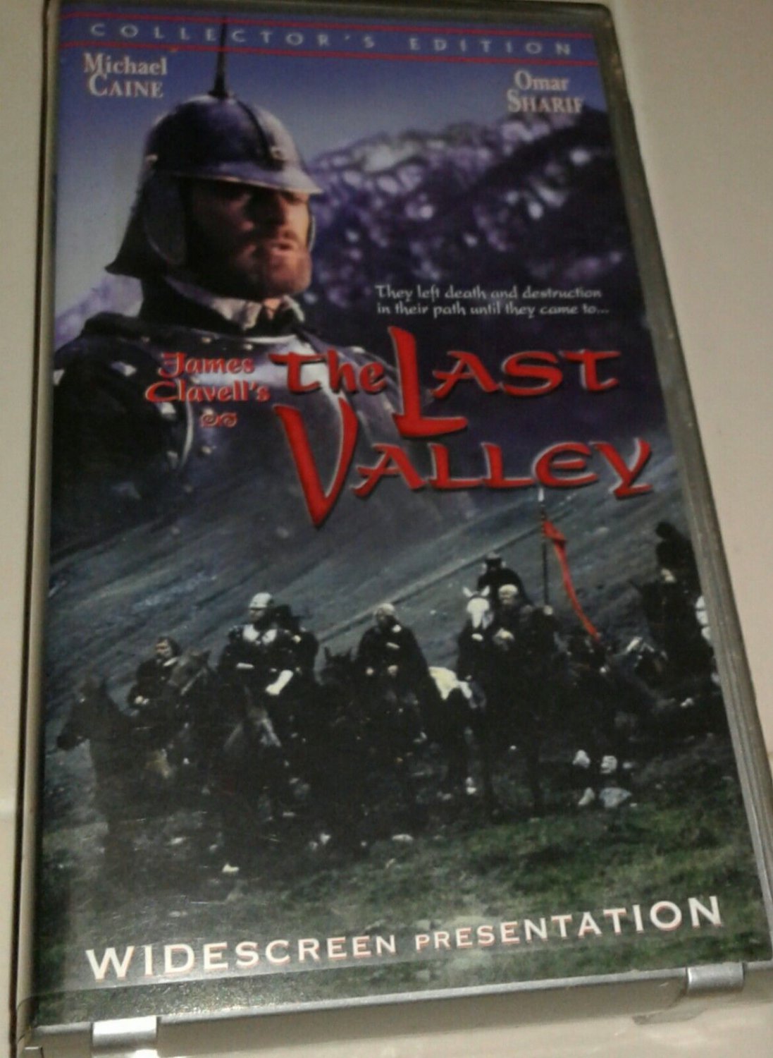 James Clavells The Last Valley VHS Tape Hard Shell Case