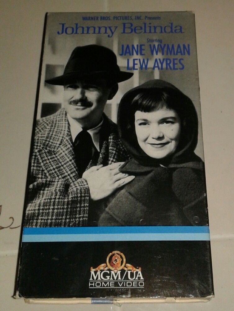 VHS Johnny Belinda starring Jane Wyman and Lew Ayres MGM/UA Home Video