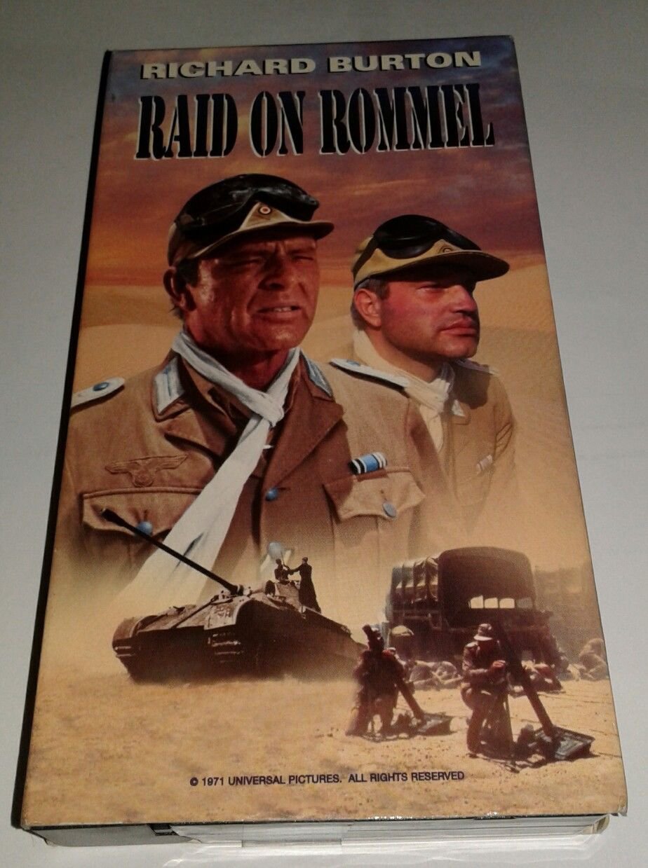 Raid on Rommel VHS starring Richard Burton Like New Plays Great!