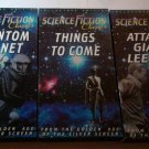 3 VHS Science Fiction Classics Phantom Planet Things to Come Attack Gian Leeches