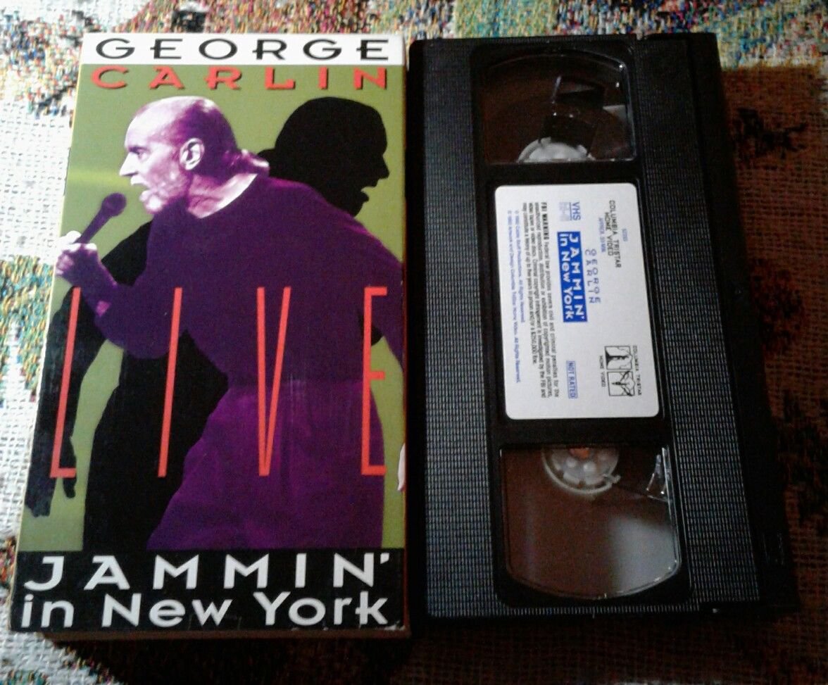 George Carlin Live Jammin in New York VHS Like New Condition