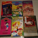 6 VHS Movies Sleepy Hollow Charlottes Web Betty Boop Pokemon Reading Rainbow