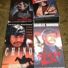 5 CHARLES BRONSON VHS THE EVIL MEN DO CHINO 1&2 MESS OF DEATH MURPHYS LAW DOUBLE