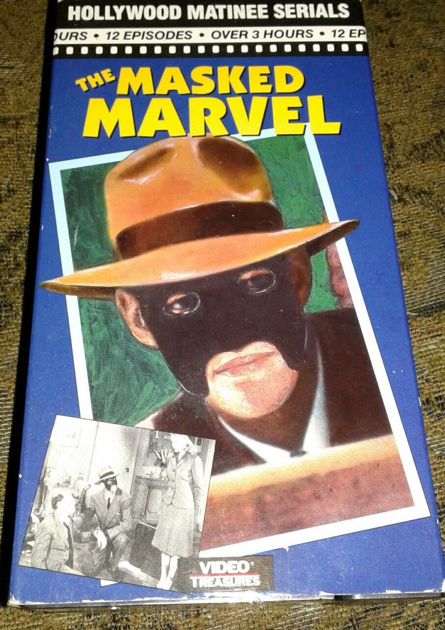 VHS THE MASKED MARVEL Hollywood Matinee Series 12 Episodes Video Treasures