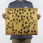 Game of Thrones, Figure relation diagram, kraft paper, decorative painting 51x43 cm