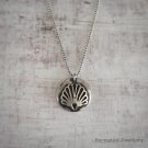 Silver Seashell Necklace - Solid Silver Necklace - Nautical Necklace