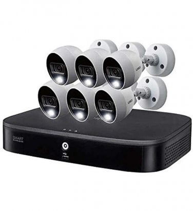 Lorex 4K Ultra HD 8-Channel DVR Security System with 6 4K Active Deterrence