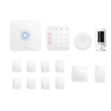 Ring 14-piece Security Kit (2nd Gen) with Outdoor Cam - White