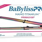 BaBylissPRO Nano Titanium Prima Ionic Hair Straightener, Curl and Straighten ...