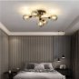 KCO Lighting 5-Light Mid-Century Modern Glass Globe Semi Flush Chandelier