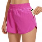 CRZ YOGA Feathery-Fit Soft High Waisted Mesh Lined Short 3 Inches Workout Shorts