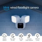 Blink Wired Floodlight Camera - 2600 Lumens, HD, Alexa, White
