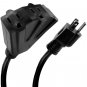 Stanley 30669 2ft 3out Power Black Pro Extension Cord *NEW WITH TAGS*