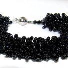 Black bracelet hand made