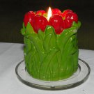 Candle bunch of tulips